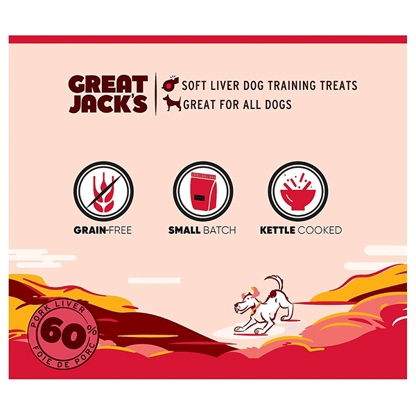 Premium Liver & Cranberry Dog Training Treats by Great Jack - High-Reward Snacks for Obedience, Agility & Behavior Training - Perfect for Small, Medium & Large Breeds