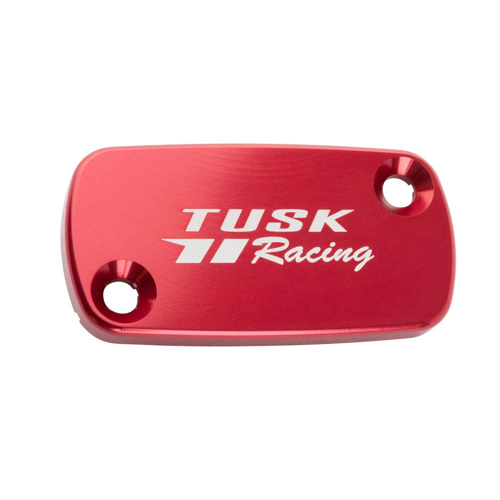 TUSK Anodized Red Front Brake Reservoir Cap for Honda CRF125F (2014-2025) | Durable Motorcycle Accessory for Off-Road & Trail Riding