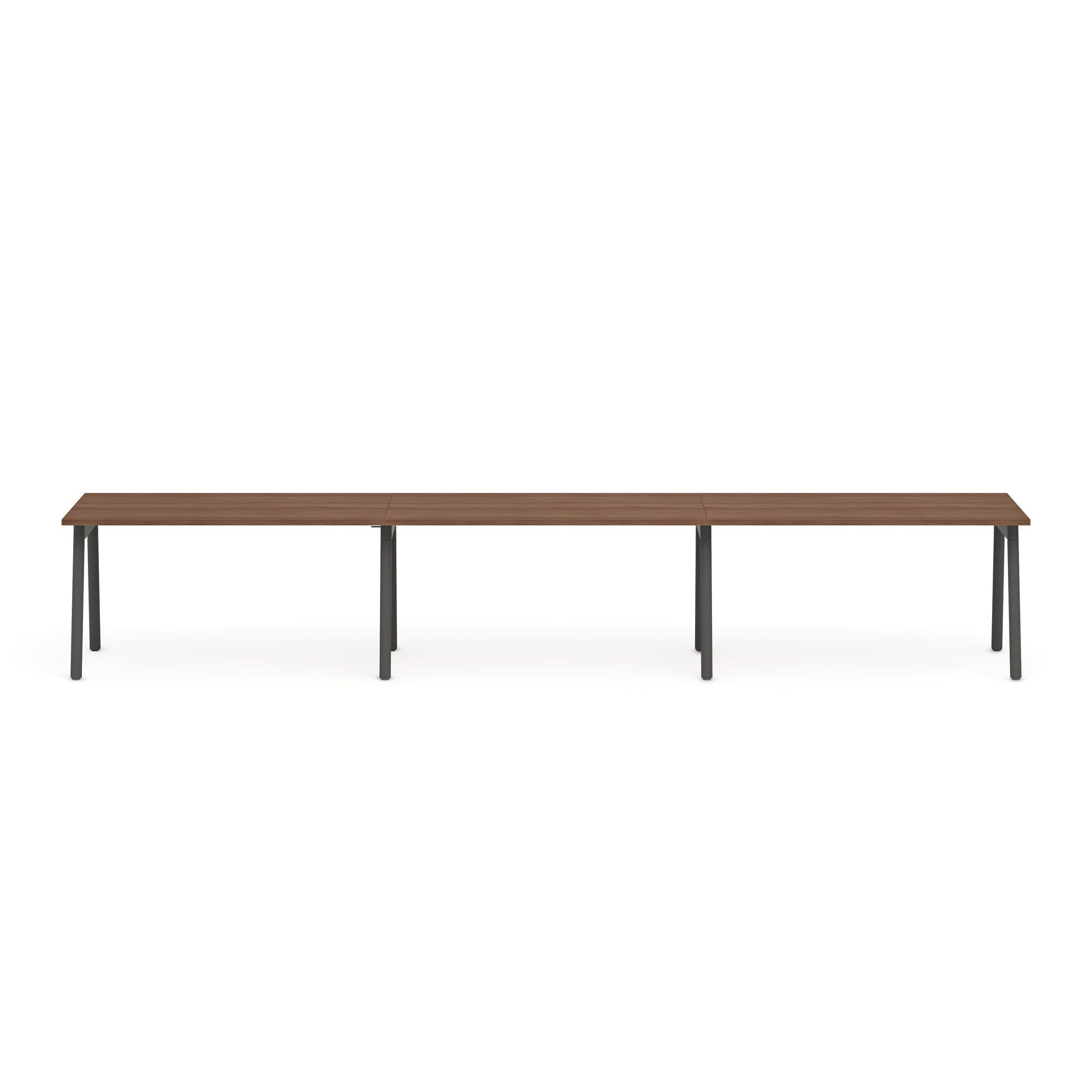 Series A Single Desk for 3 - Modern Office & Home Study Desk for Small Spaces - Perfect for Remote Work, Online Classes & Shared Workspaces