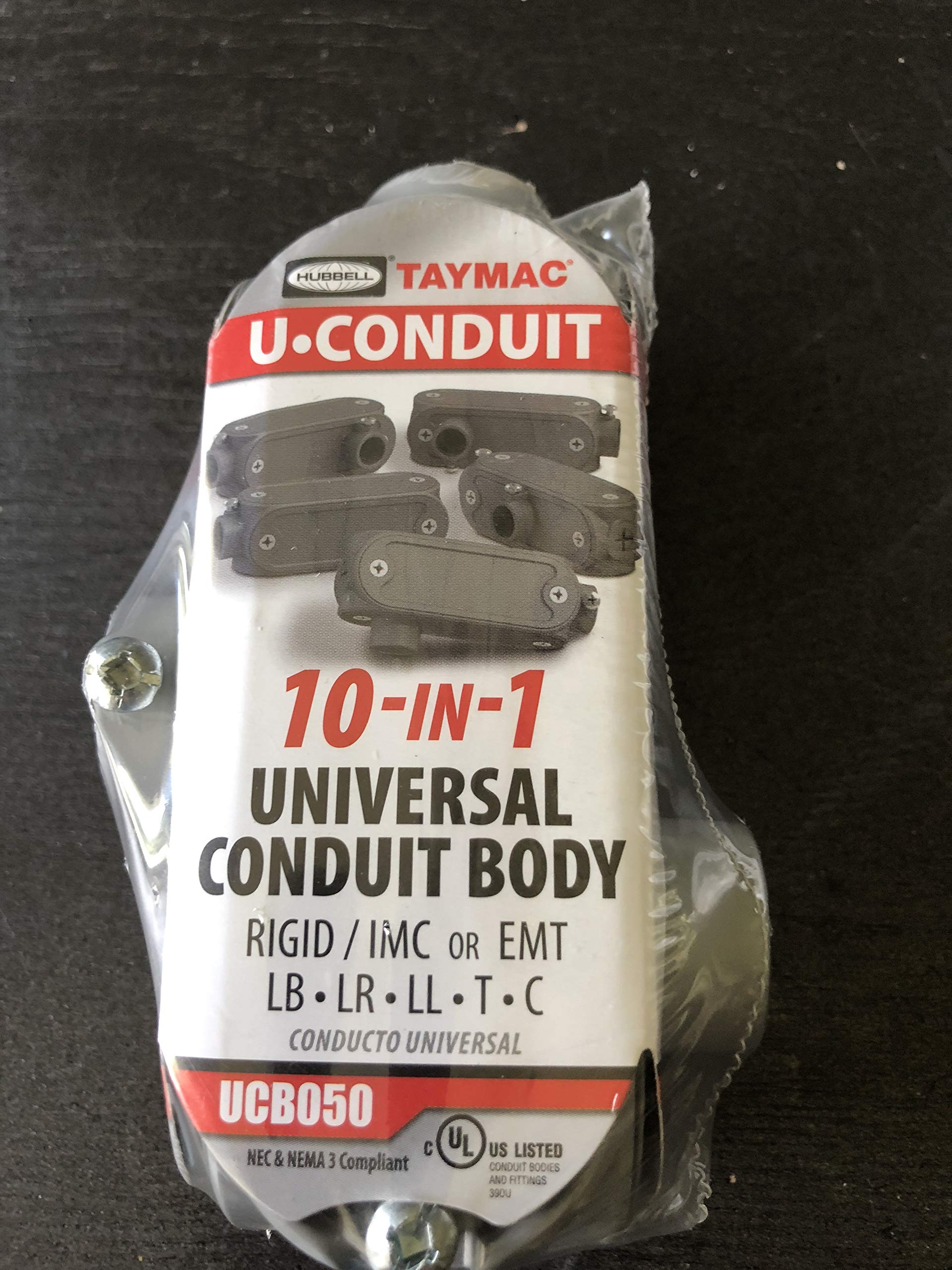 TayMac 1/2 Inch Universal Conduit Body for Electrical Wiring - Perfect for Residential & Commercial Electrical Installations