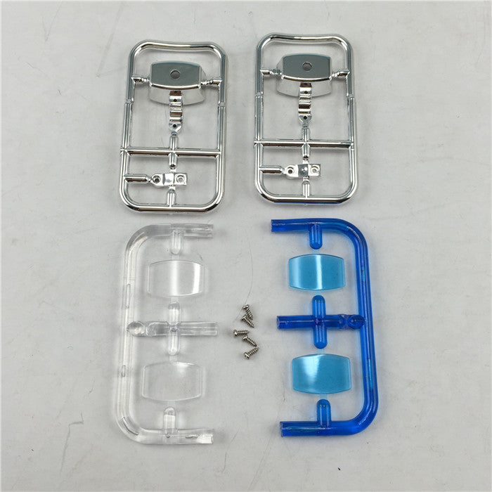 1/14 Scale TAMlIYA RC Tractor Truck Trailer Model Car DIY 5MM Plastic Round & Square Roof Light Base Parts - Perfect for RC Vehicle Customization & Model Building Projects