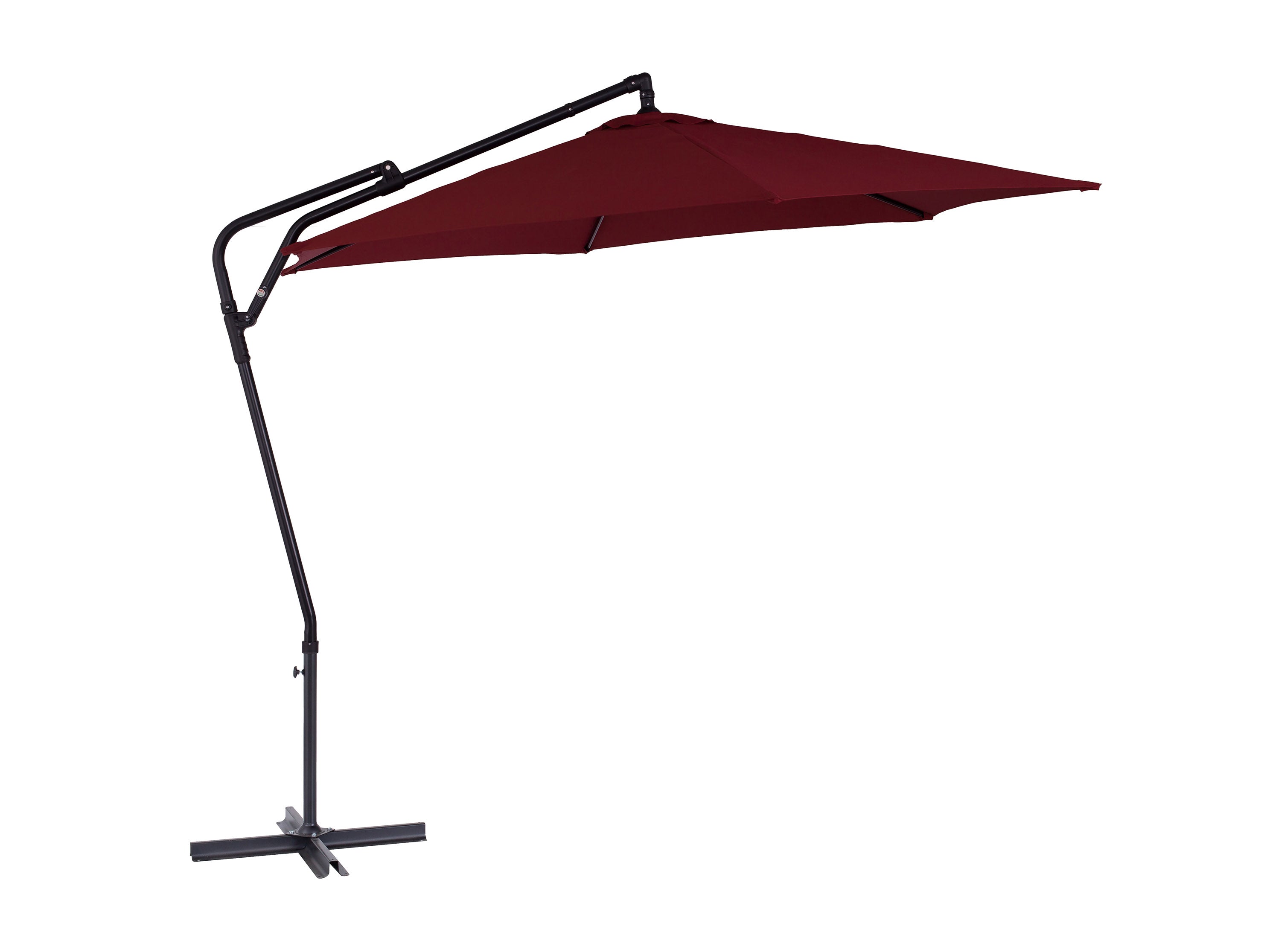 10ft Wine Red Cantilever Umbrella - Patio, Poolside & Outdoor Shade Solution for Garden, Deck and Backyard Relaxation