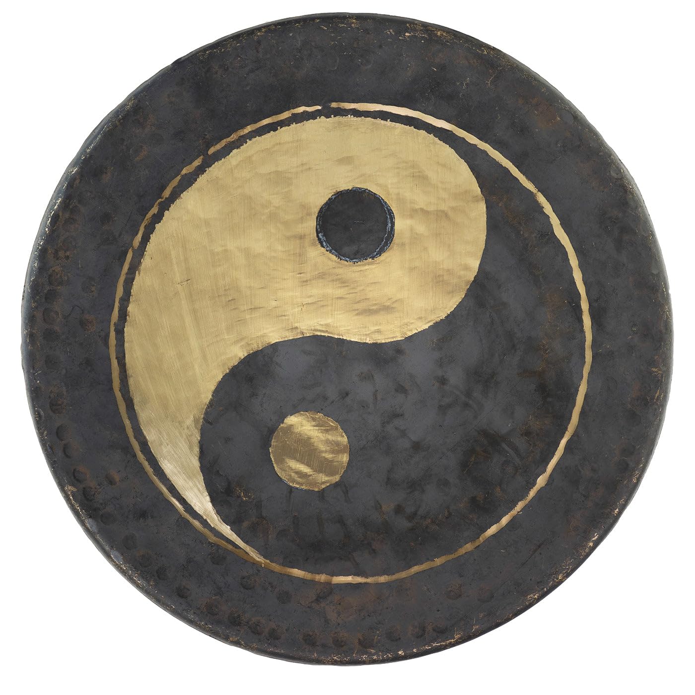 Handcrafted Bronze Taoist Moonlight Gong with Hanging Rope & Mallet - Spiritual Healing Instrument for Meditation, Yoga, Sound Therapy & Mindfulness Practice | Perfect for Home Meditation Spaces, Yoga Studios & Energy Healing Sessions