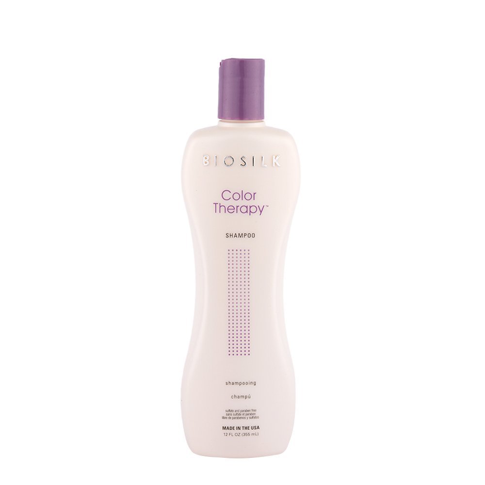 Biosilk Color Therapy Gentle Shampoo - Sulfate & Paraben Free, 12 oz - For Color-Treated & Damaged Hair - Salon Quality Hair Care for Vibrant, Healthy Locks