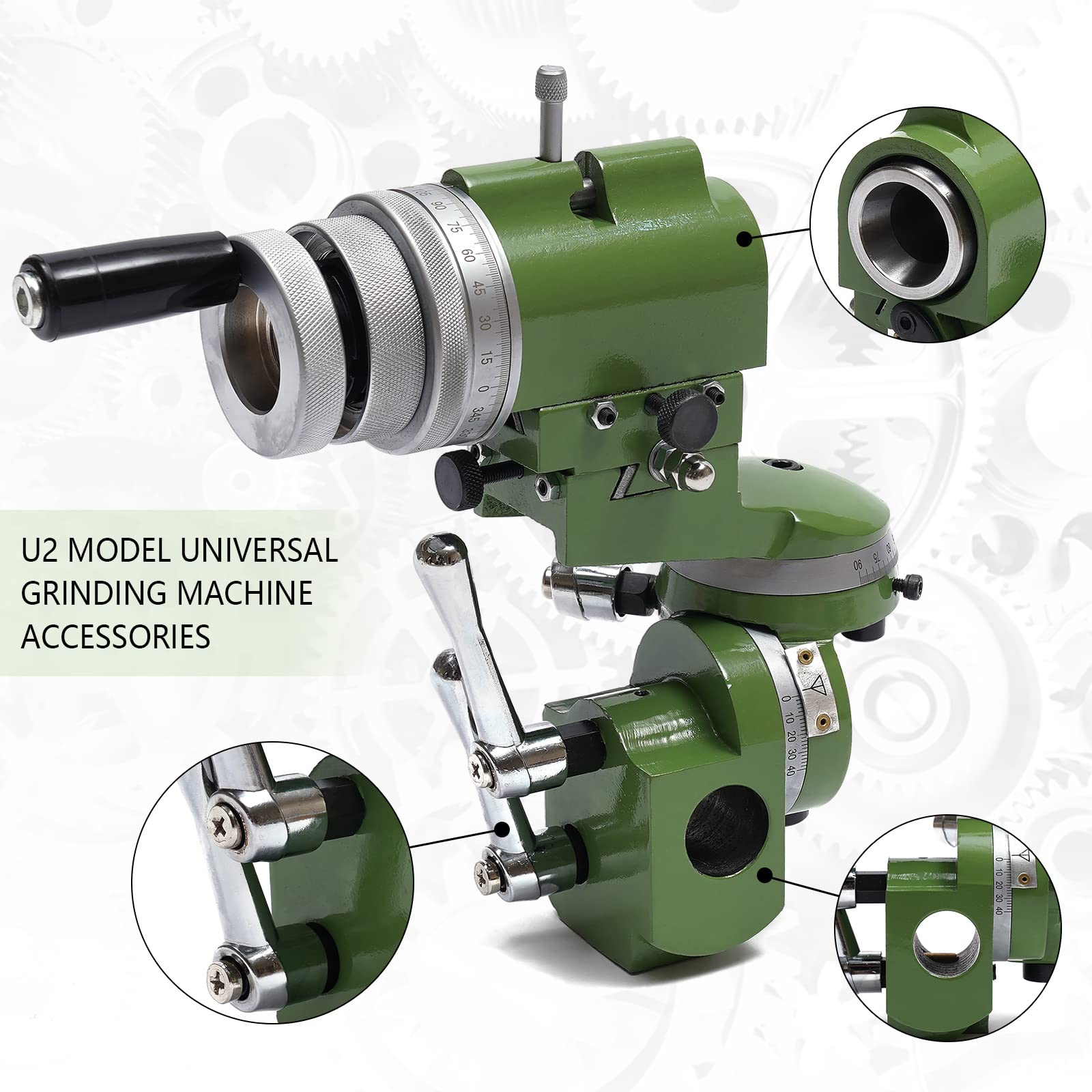 U2 Universal Cutter Grinder Machine - Precision Multi-Purpose Grinding Tool for Sharpening Milling Cutters (25mm Holder Assembly) | Ideal for Metalworking, Woodworking & DIY Projects