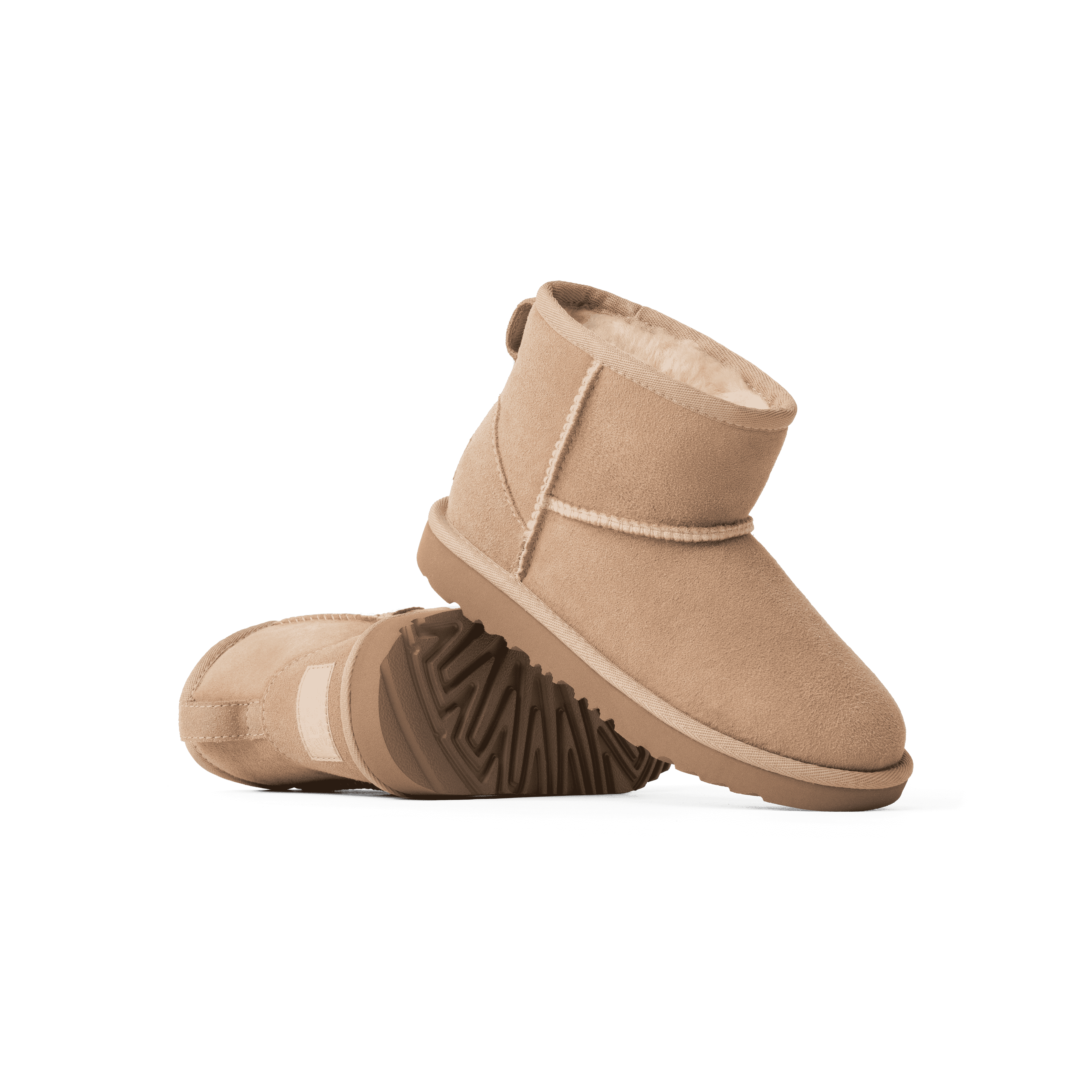 UGG Kid's Classic II Mini Boot in Sand - Waterproof Winter Snow Boots for Girls & Boys - Cozy Fleece Lined Shoes for Cold Weather, Outdoor Play & School