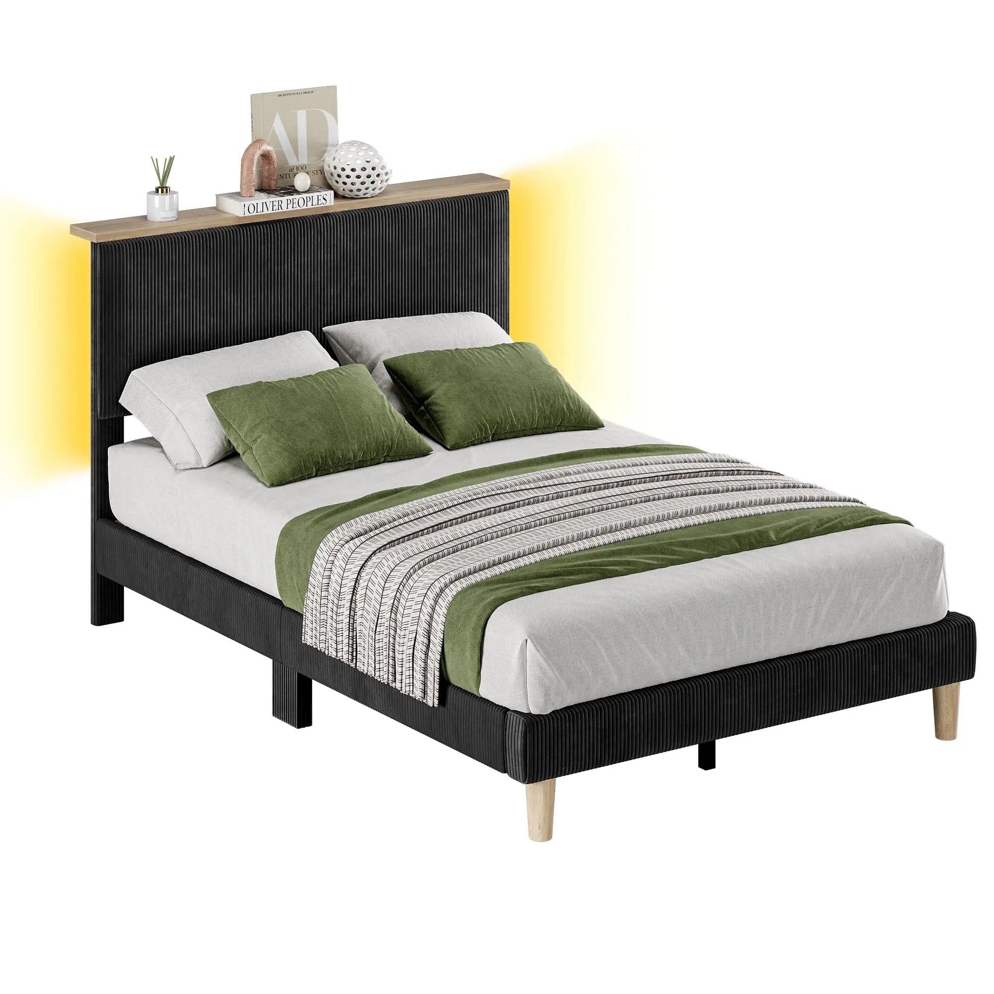 Best Full Size Bed Frame with Headboard - Sturdy Metal Platform, Noise-Free Support, Easy Assembly - Perfect for Guest Rooms, Dorms & Small Spaces