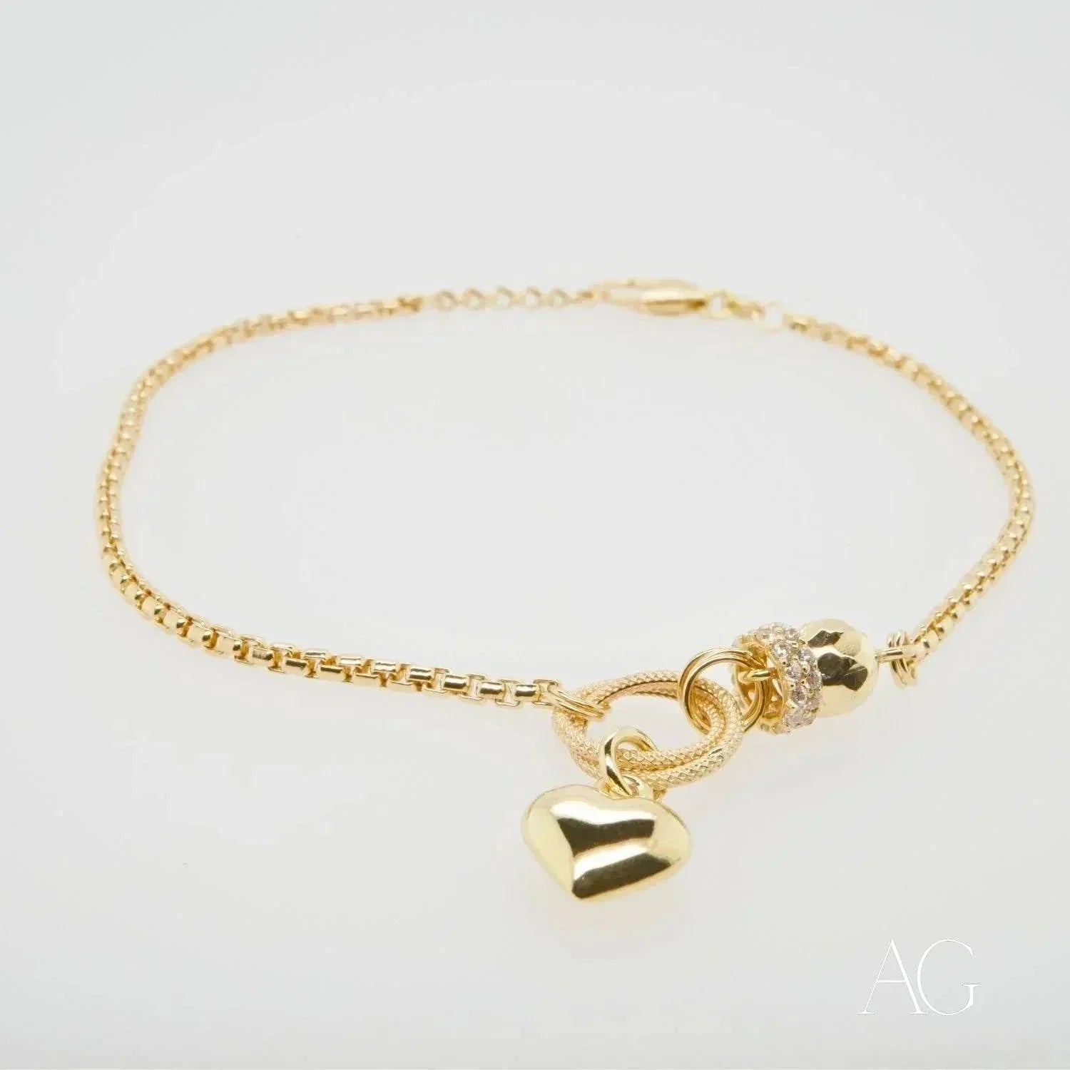 18k Gold Bracelet with Zirconia - Elegant & Dainty Jewelry for Women | Perfect for Weddings, Parties & Special Occasions