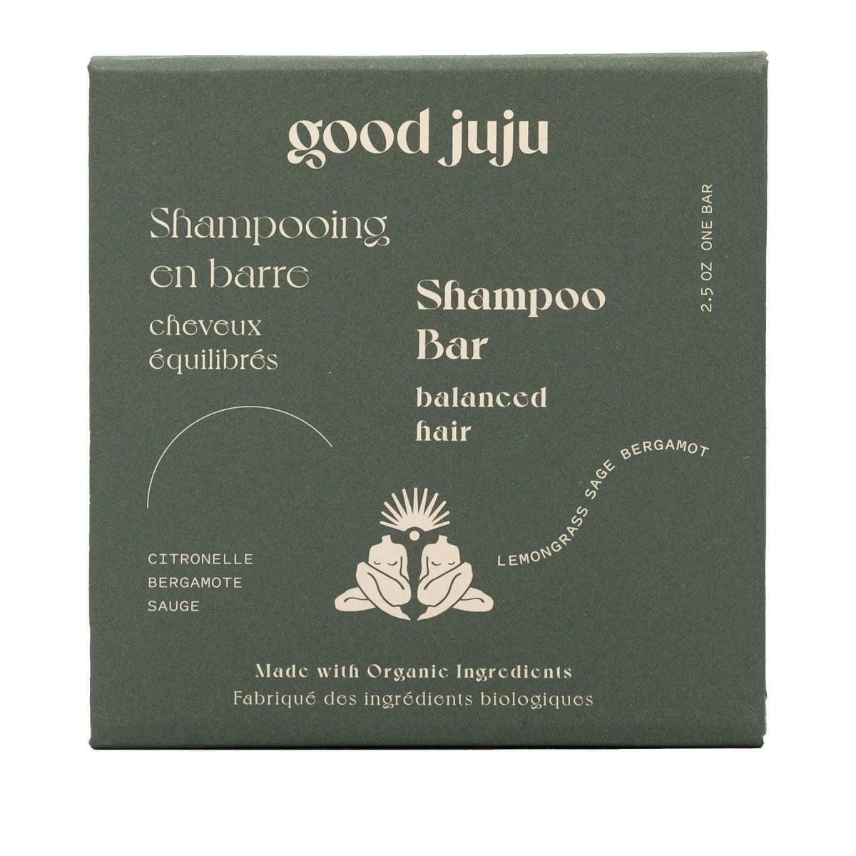 Good Juju Shampoo Bar for Balanced Hair - Natural & Vegan Hair Care for All Hair Types - Perfect for Travel, Gym & Eco-Friendly Lifestyle