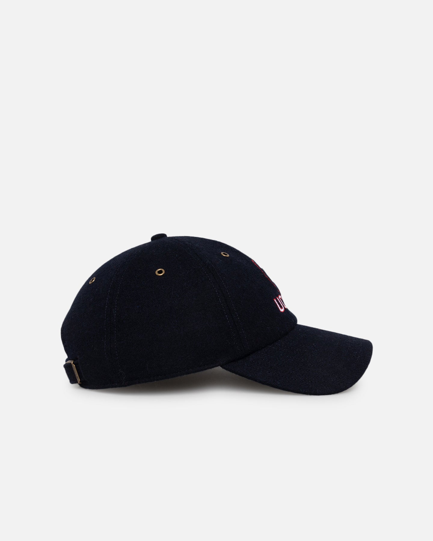 47 Brand UConn Huskies Wooly Clean Up Strapback Navy Hat - Adjustable Wool Baseball Cap for Men & Women - Perfect for College Sports, Casual Outfits & Fan Gear