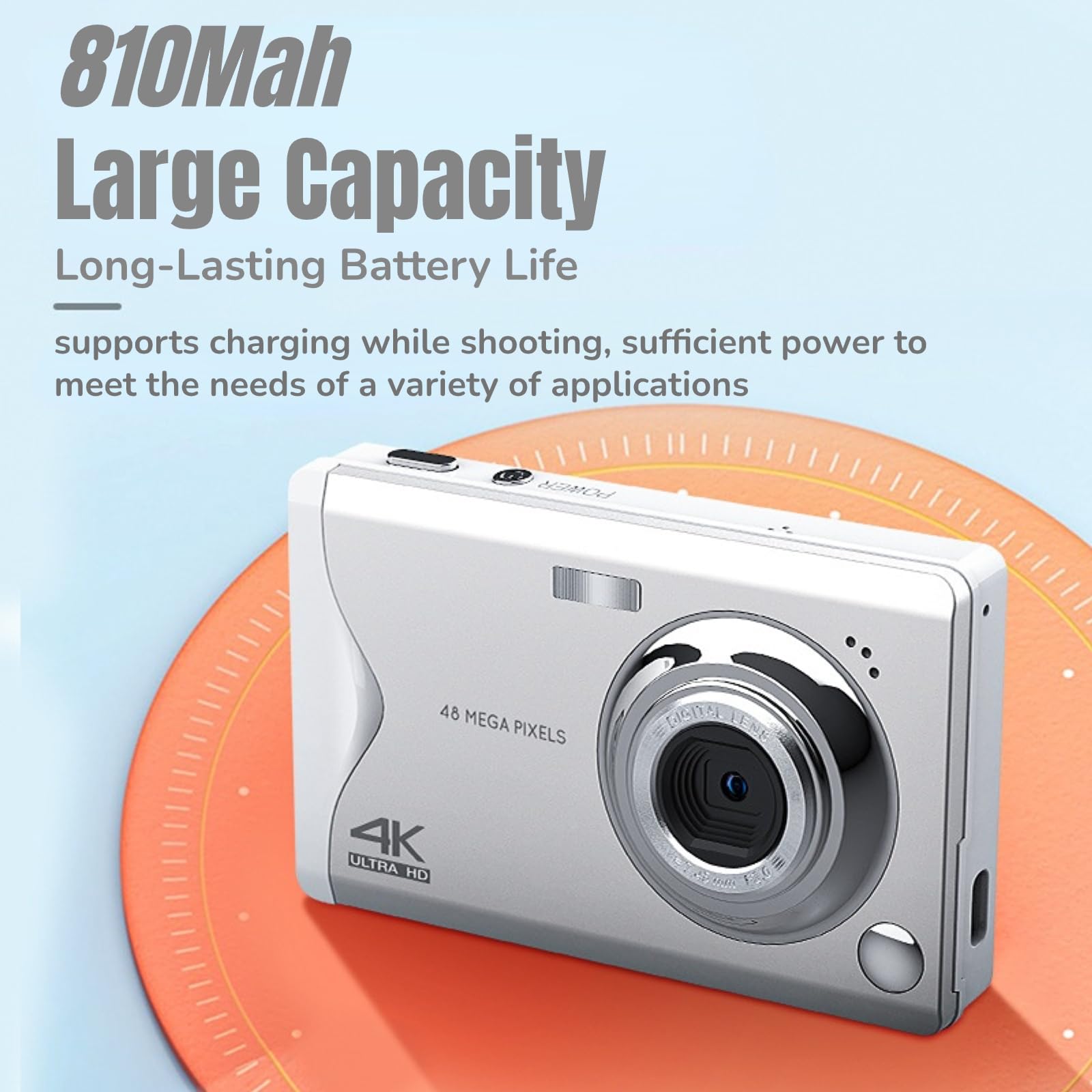 48MP Digital Camera for Photography & 4K Vlogging - 3.0