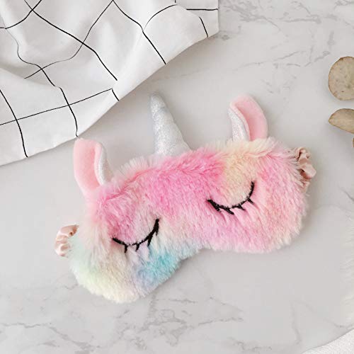 Cute Cartoon Animal Sleeping Mask for Women & Kids - Soft Blindfold Eye Cover for Better Sleep, Travel & Relaxation