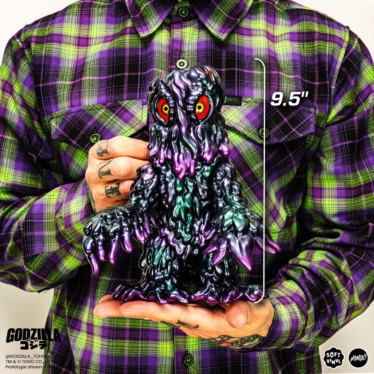 Godzilla vs Hedorah Soft Vinyl Figure Set - Limited Edition Oil Slick Variant - Japanese Kaiju Collectible for Display & Home Decor