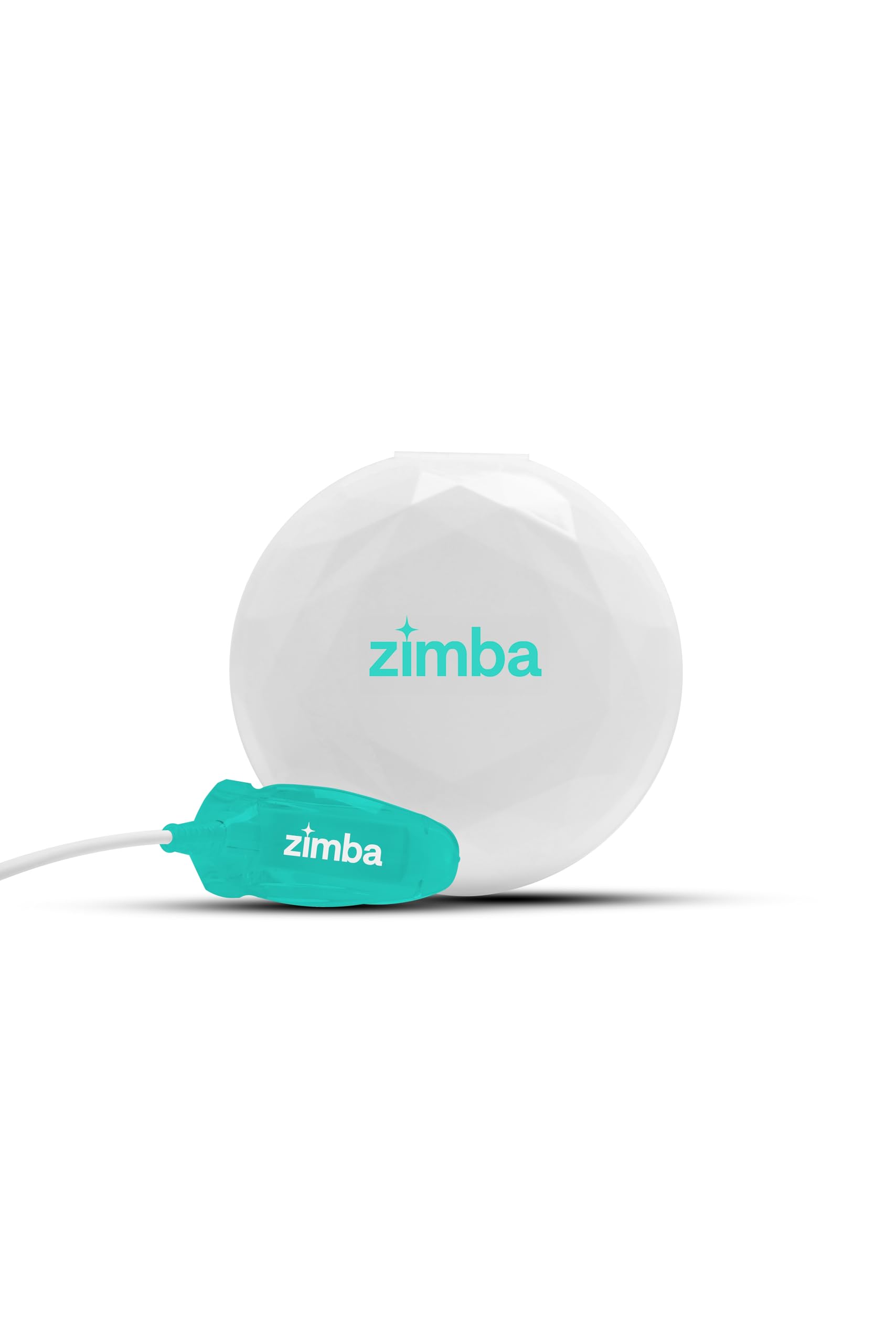 Zimba Teeth Whitening LED Light Kit with 14 Professional-Grade Whitening Strips (Coconut Flavor) - At-Home Teeth Whitening for Brighter Smile, Perfect for Weddings & Special Events