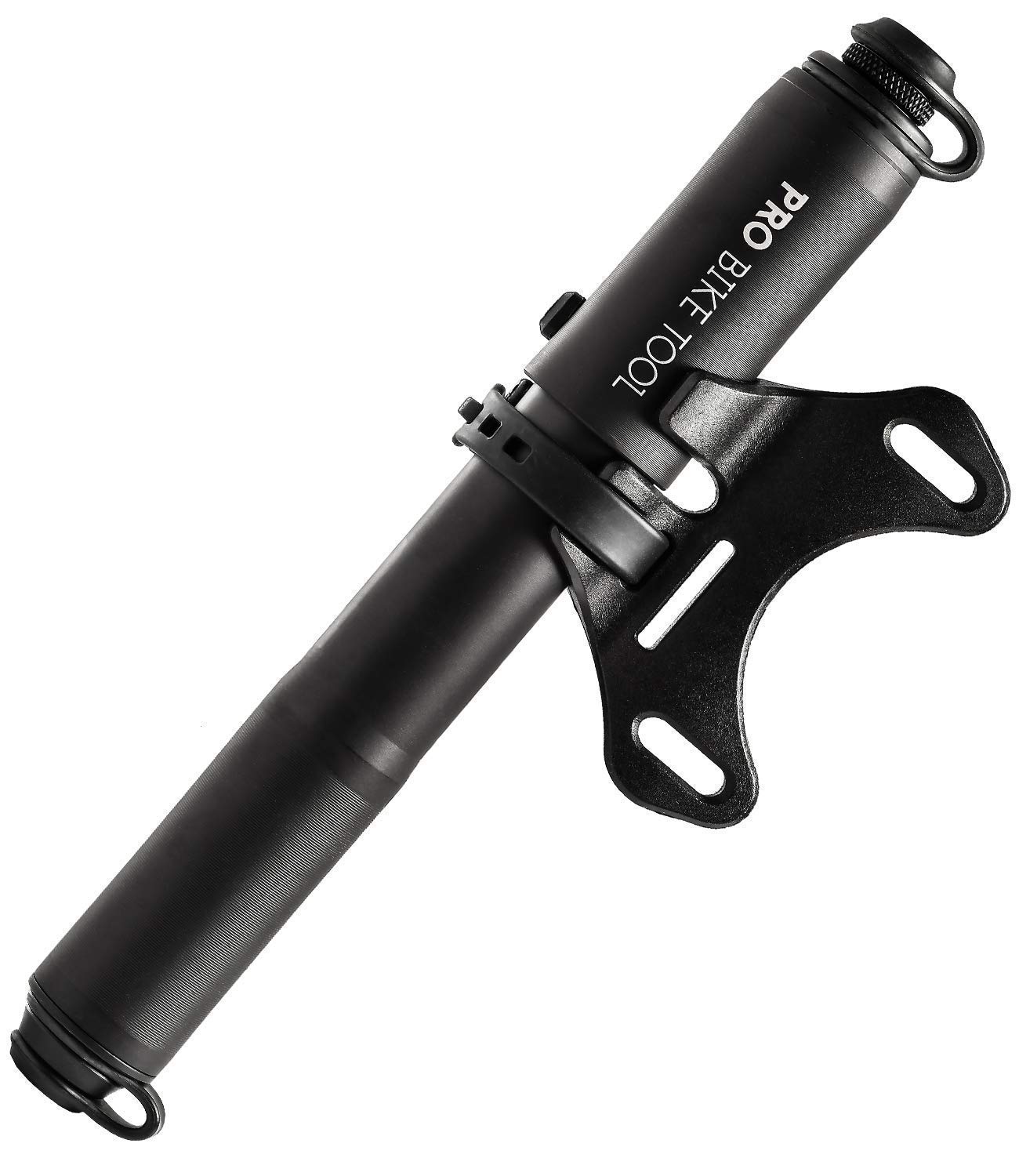 PRO BIKE TOOL Mini Bike Pump with Pressure Gauge + Bicycle Water Bottle Cage Holder Combo - Portable Cycling Accessories for Road & Mountain Bikes - Perfect for Commuting, Trail Riding and Emergency Repairs