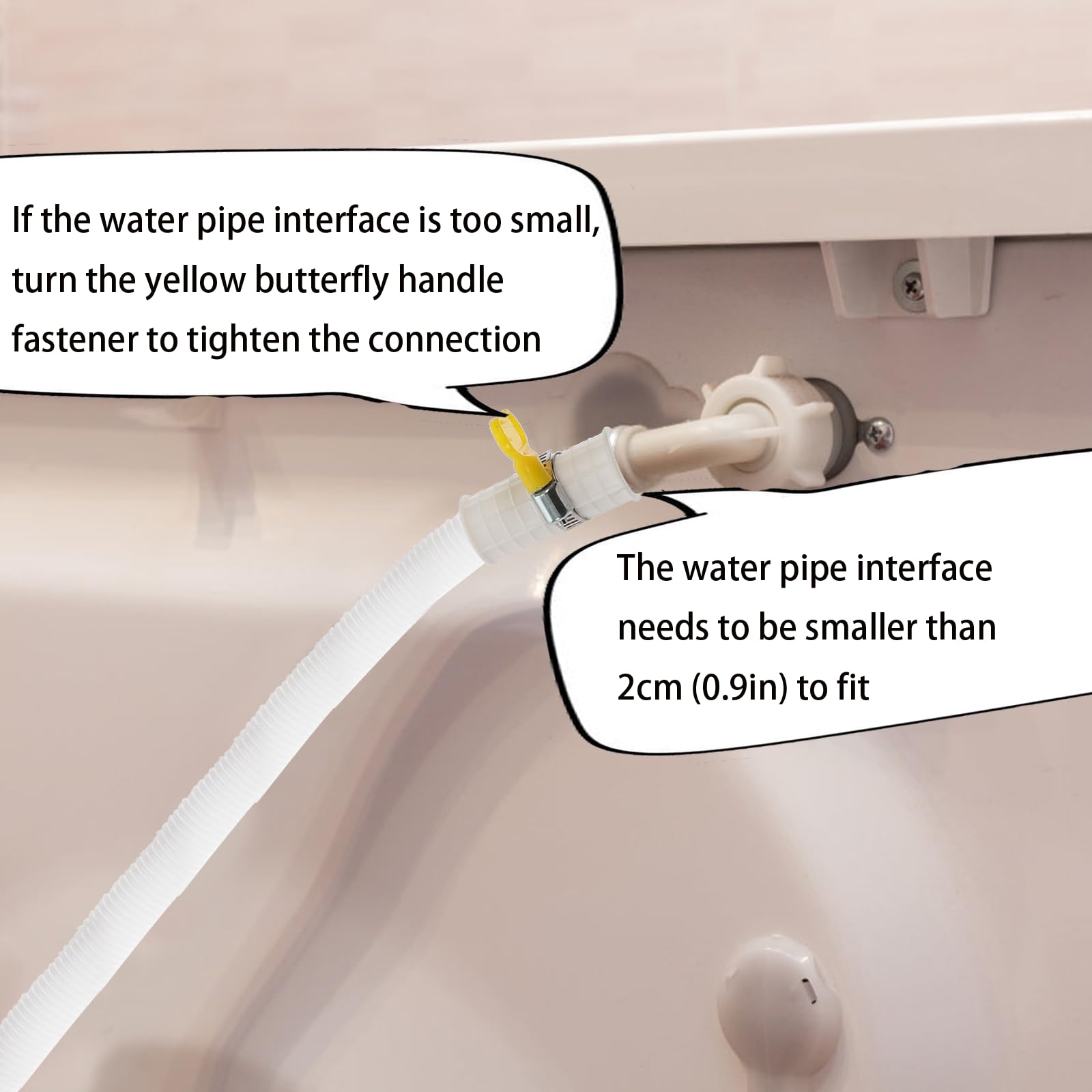 Portable Washing Machine Drain Hose Extension - Flexible AC Drain Tube for Washer Water Inlet & Outlet - Perfect for Laundry Rooms, RVs, and Apartments