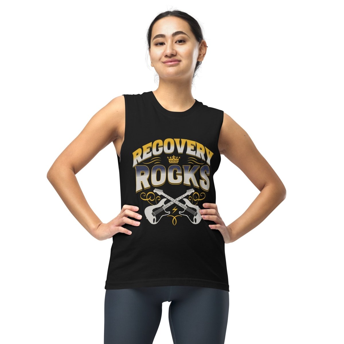 Recovery Rocks: Premium Muscle Tee for Post-Workout & Fitness Comeback - Ideal for Gym, Running & Active Lifestyle