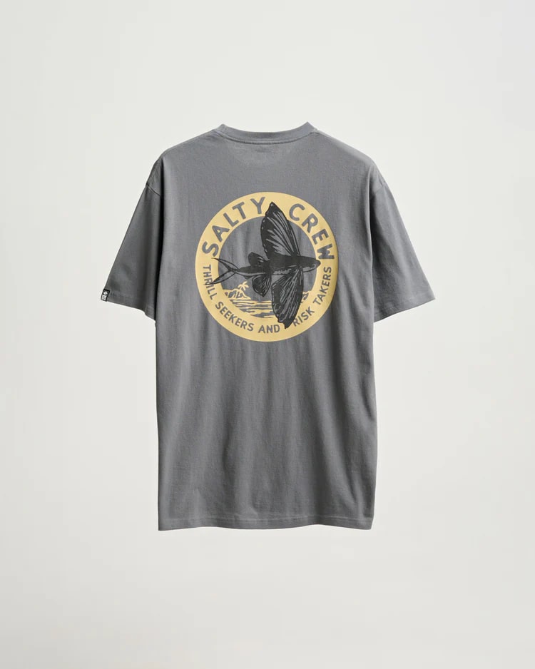 Salty Crew Fly By Standard Tee - Men's Comfortable Cotton T-Shirt for Surfing, Beach & Casual Wear | Perfect for Outdoor Activities & Everyday Style