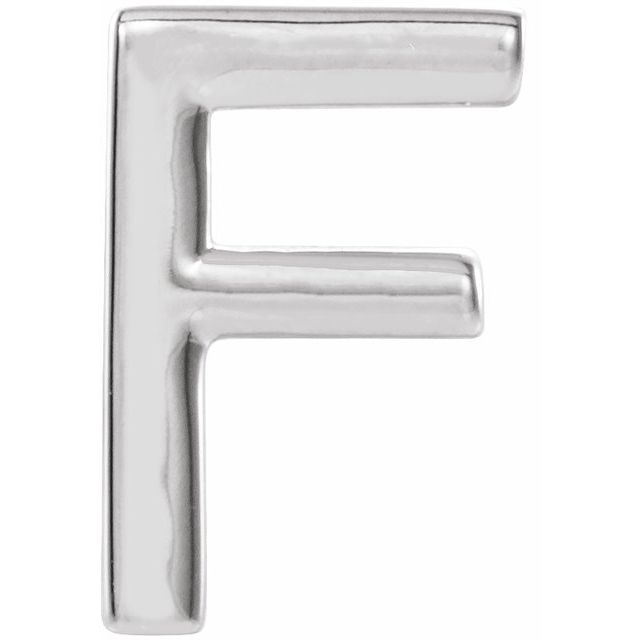 14K Gold Single Initial F Earrings for Women - Personalized Alphabet Letter Stud Earrings for Daily Wear, Gifts & Special Occasions