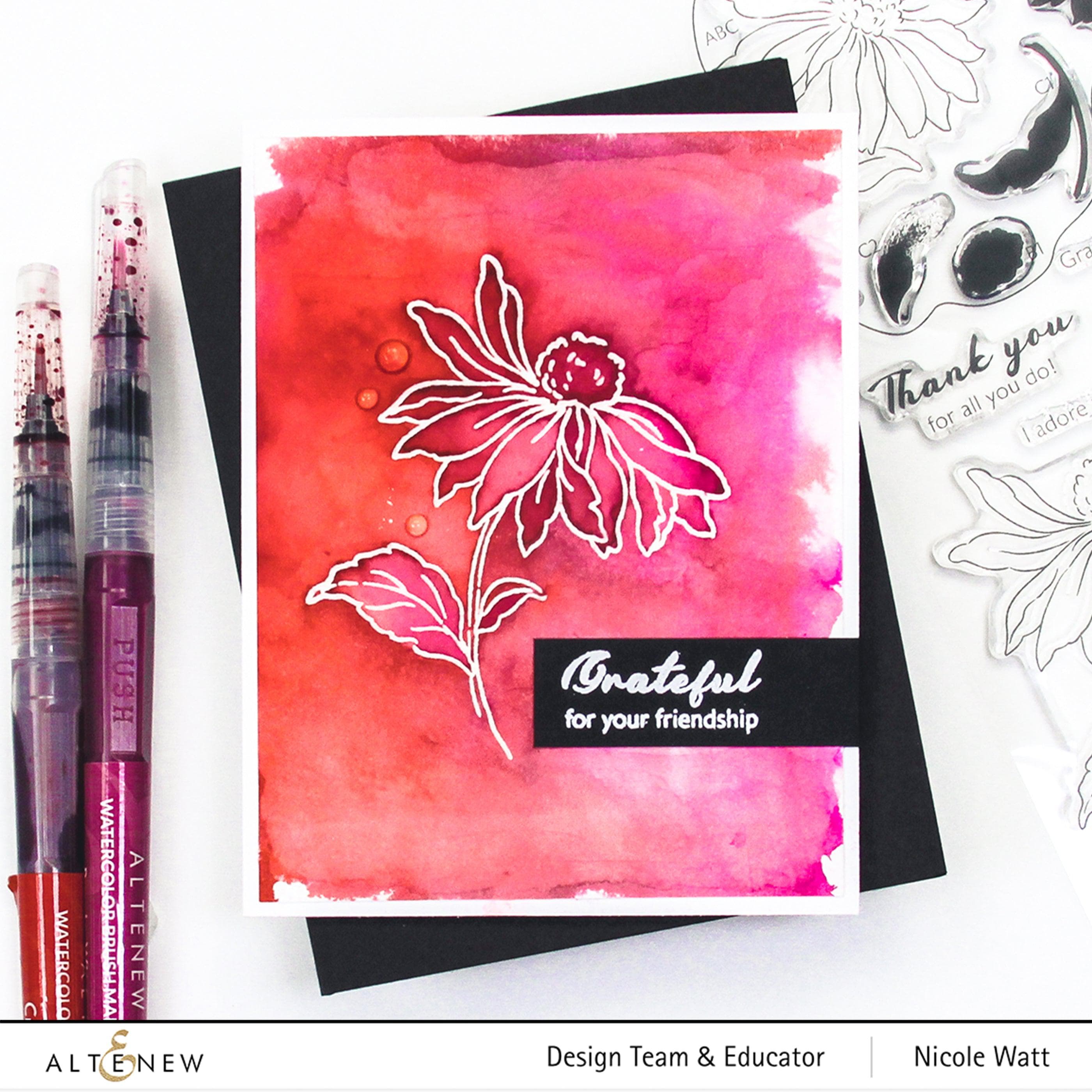 Build A Flower: Coneflower Layering Stamp & Die Set for Card Making, Scrapbooking & DIY Crafts - Floral Stamps for Handmade Greeting Cards & Paper Crafts