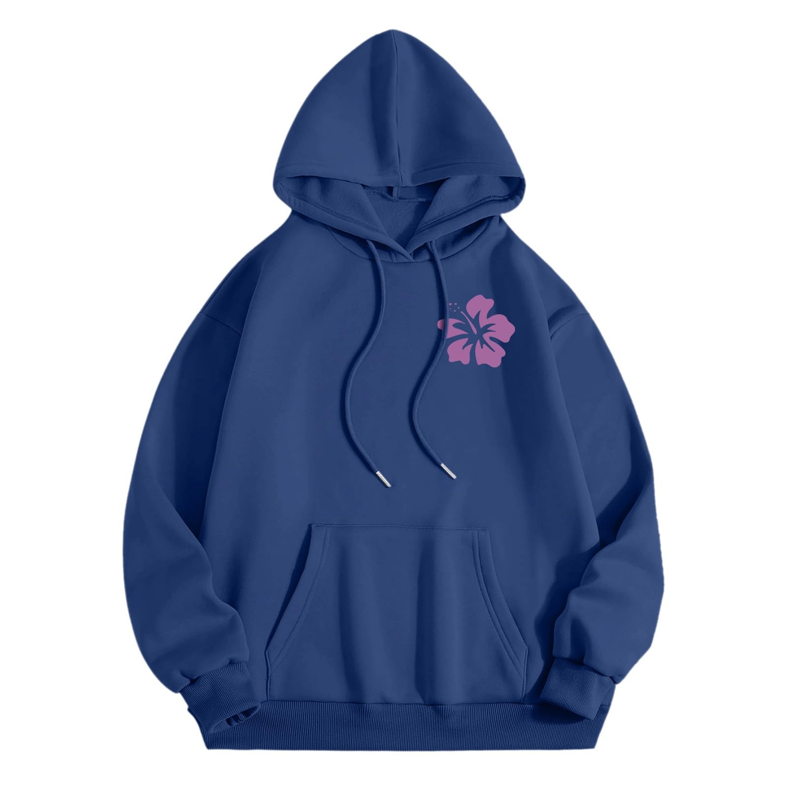 Women's Long Sleeve Hooded Sweatshirt - Loose Fit Oversized Pullover with Pocket, Fall Fashion Hoodie for Women | Perfect for Casual Wear, Beach Outings, and Cozy Autumn Days