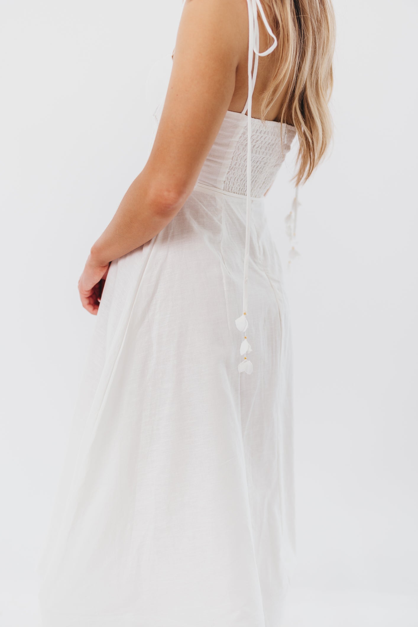 Norma Jean Bustier Style Midi Dress - Elegant White Bodycon Dress for Women | Perfect for Cocktail Parties, Date Nights & Special Occasions