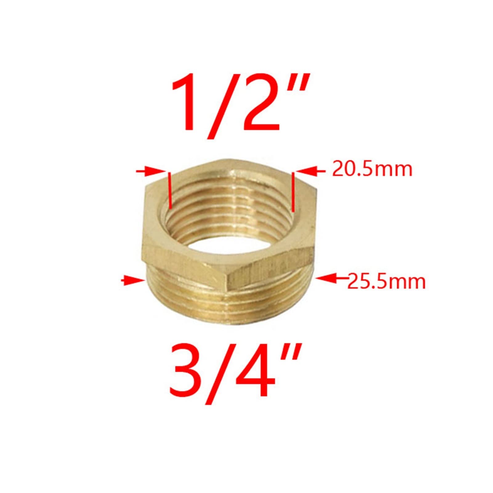 Brass Garden Hose Adapter 1/2