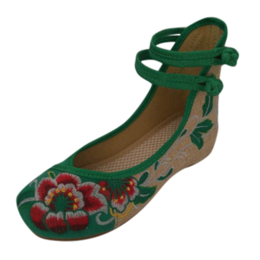 Women's Embroidered Canvas High Strap Double Toe Ankle Casual Shoes - Black | Comfortable & Stylish for Everyday Wear, Walking, and Light Activities