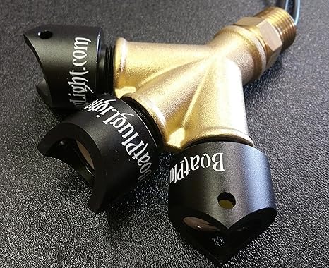 Y-Knot Triple Typhon Boat Drain Plug Light – Waterproof Marine Drain Plug for Boats, Kayaks & Jet Skis – Ideal for Night Fishing & Water Sports Safety
