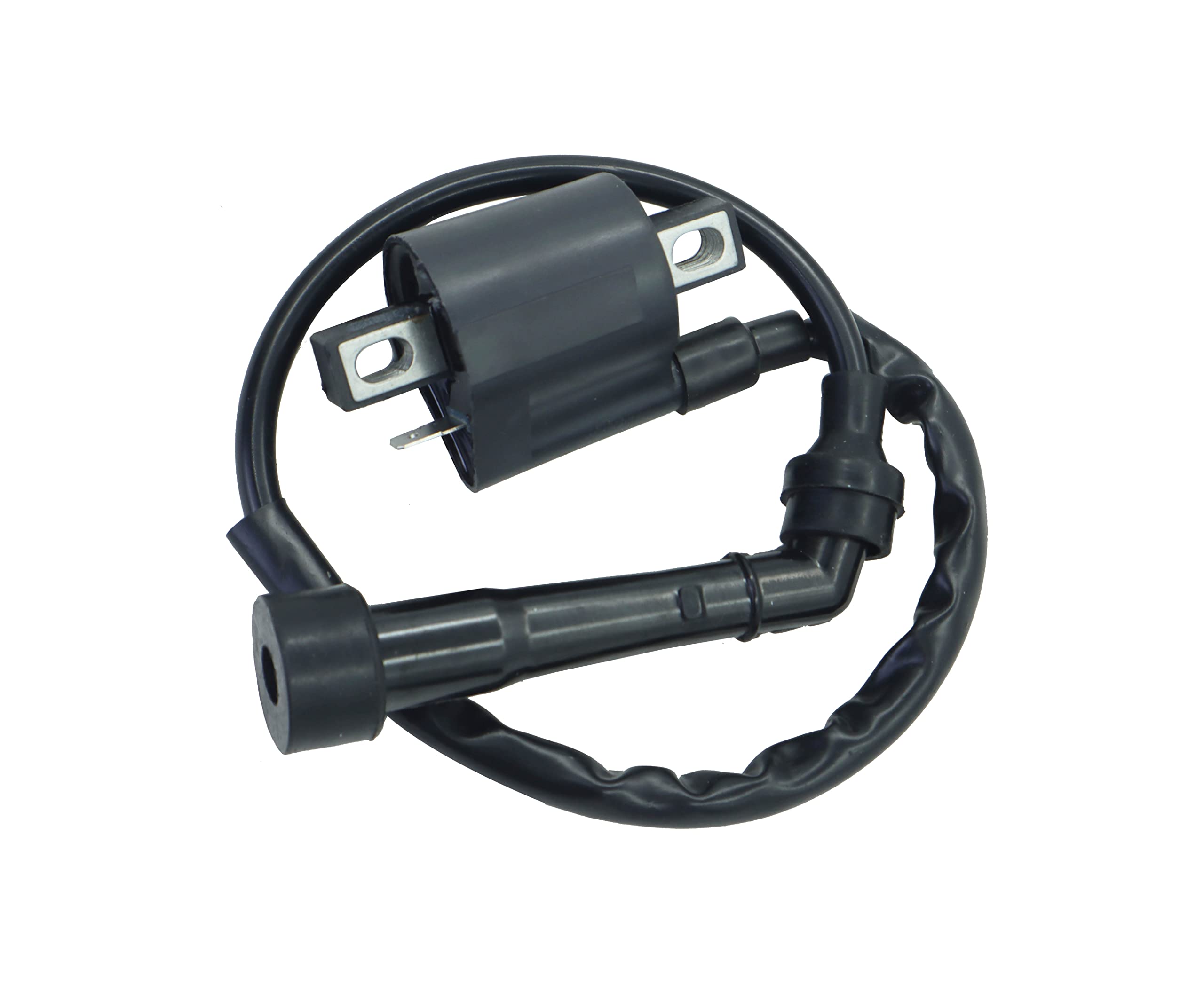 High-Performance Ignition Coil Compatible with Yamaha YXR660 Rhino 660 Grizzly Raptor 660R Big Bear 400, Kawasaki KFX 400, Suzuki DRZ400S DRZ400E DRZ400SM Vinson 500 ATV - Includes Starter Solenoid Relay - Perfect for Off-Roading & ATV Maintenance