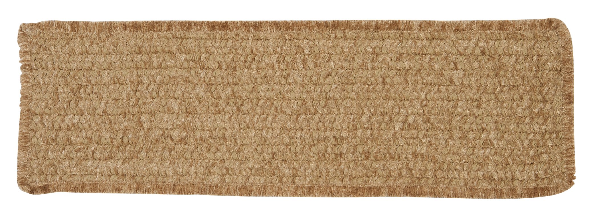 Soft Chenille Stair Treads Non-Slip - Sand Color for Home Safety | Perfect for Stairs, Steps, Hallways & Entryways