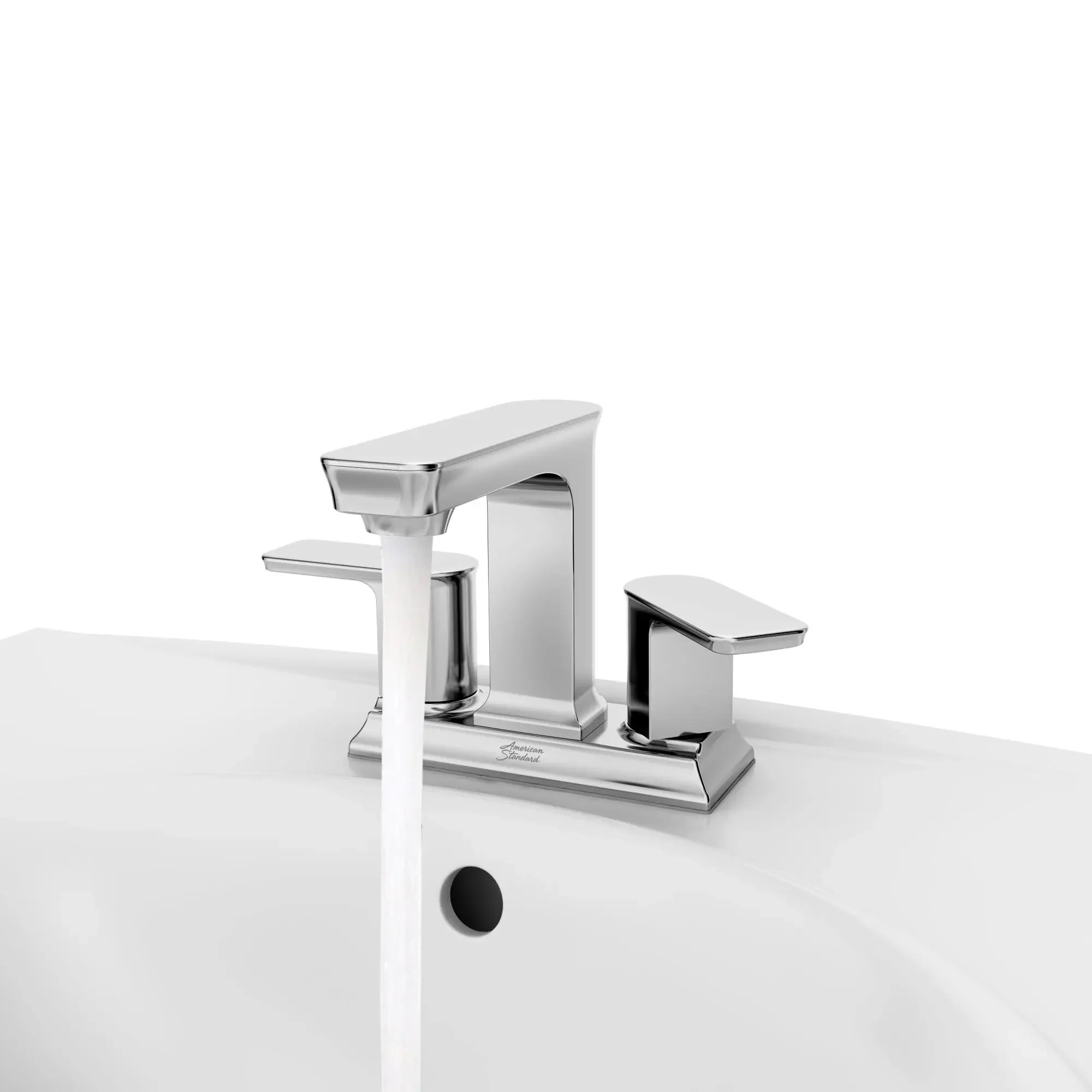 Forsey® 4 Inch Centerset 2 Handle Bathroom Faucet - 1.2 GPM/4.5 LPM Water-Saving Design with Lever Handles - Perfect for Bathroom Vanity Sink and Powder Room Installation