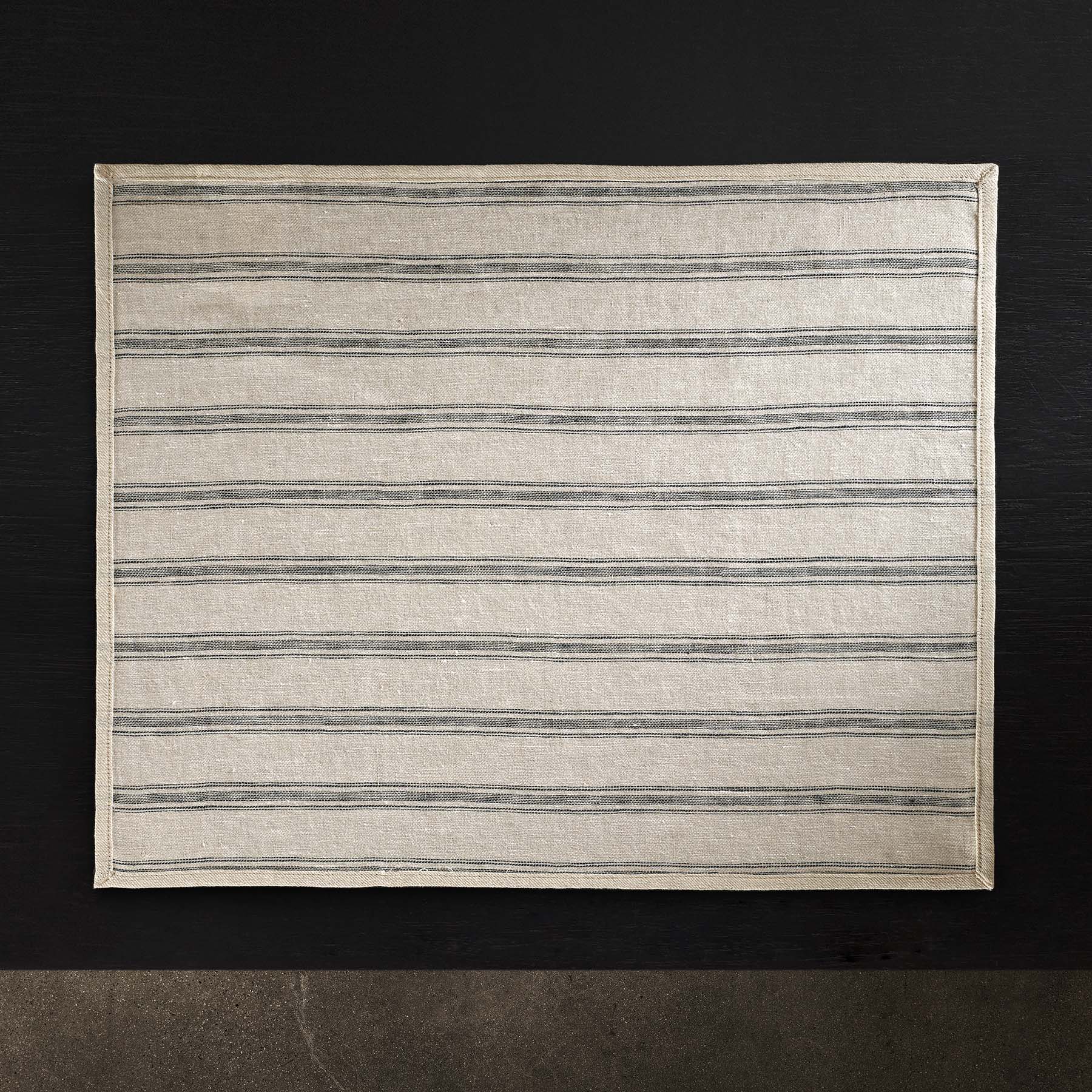 Stylish Natural Stripe Placemat Set - Premium Cotton Table Mats for Dining & Home Decor - Perfect for Everyday Meals, Dinner Parties, and Kitchen Table Settings