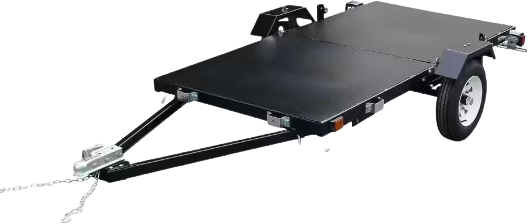 DK2 MFT4X8 Folding Utility Trailer Kit 4ft x 8ft - 1450 lbs Capacity Heavy Duty Cargo Hauler for Camping, Landscaping & Home Improvement Projects