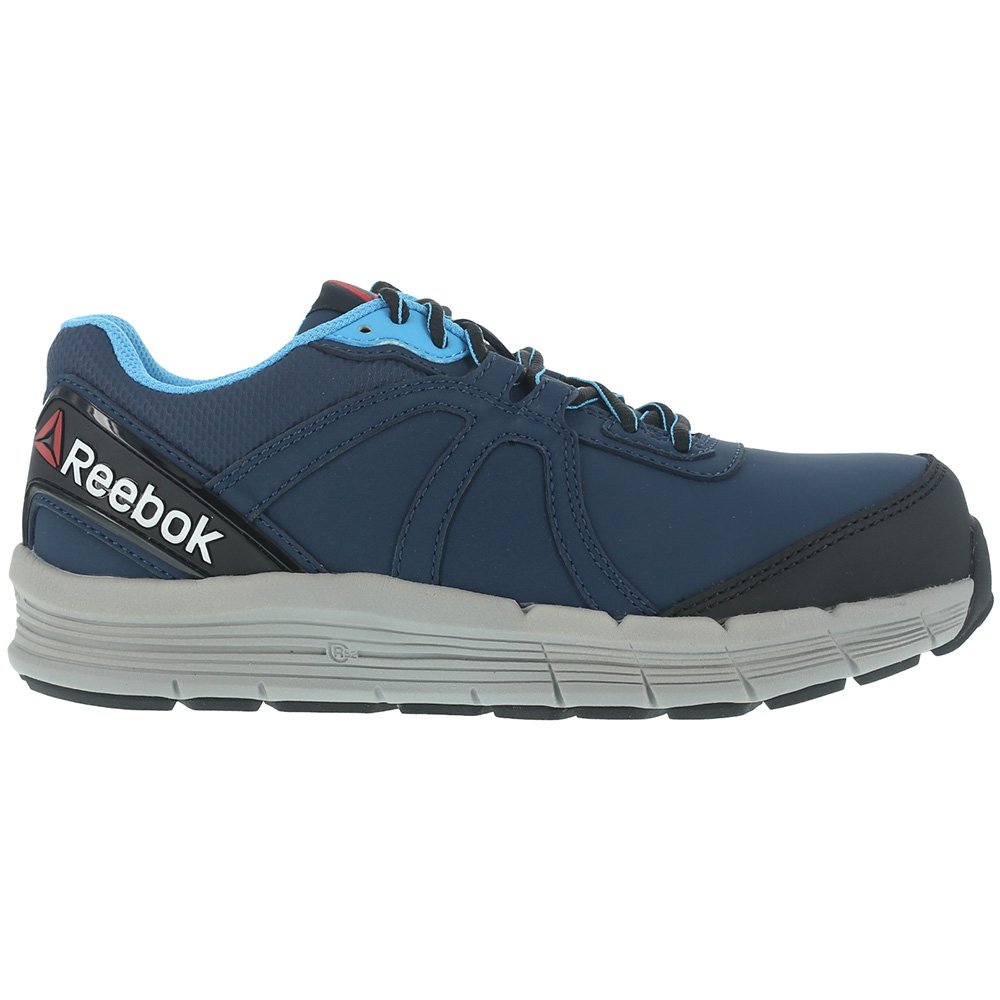 Reebok RB351 Men's Steel Toe Work Shoes - Black Safety Trainer for Construction & Industrial Work