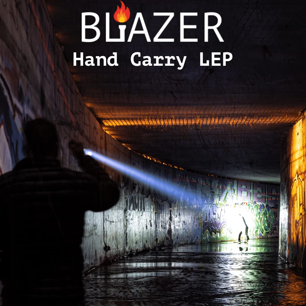 Z-BOLT® Blazer LEP Flashlight with Beam Shaping Diffuser - Dual Fuel (Battery & Rechargeable) - 1100m Range & 315,000 Candela - Tactical Duty & EDC Flashlight - Includes Free THYRM LPC Pocket Clip (FDE) - Perfect for Outdoor Adventures, Camping, Hiking, and Emergency Preparedness