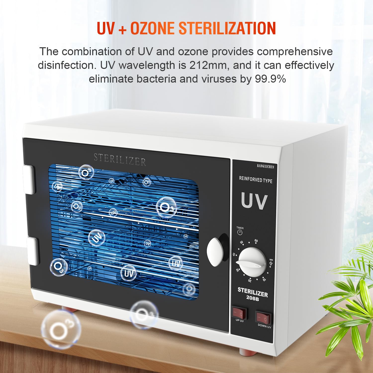 UV Sanitizer Cabinet - Dual Lamp UV Light Sanitizer Box with Timer for Phones, Keys, Jewelry & More | Portable Disinfection for Home, Office & Travel