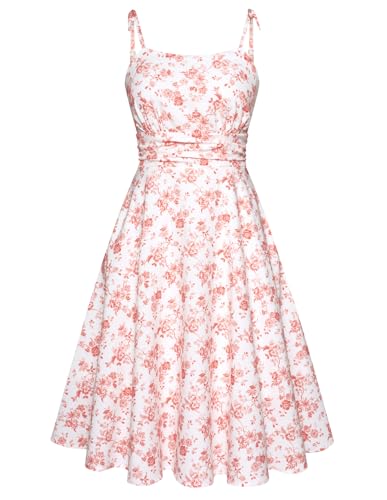 White-pink Red Floral