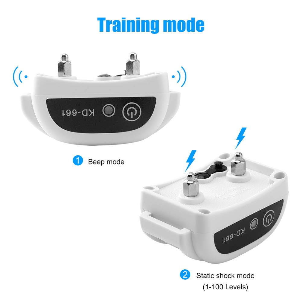 Wireless Dog Fence System - Safe & Effective Electric Pet Containment with Waterproof Collar, Adjustable Shock/Beep Intensity & Display Distance - Ideal for 3 Dogs - Perfect for Backyard, Farm & Large Property Pet Safety