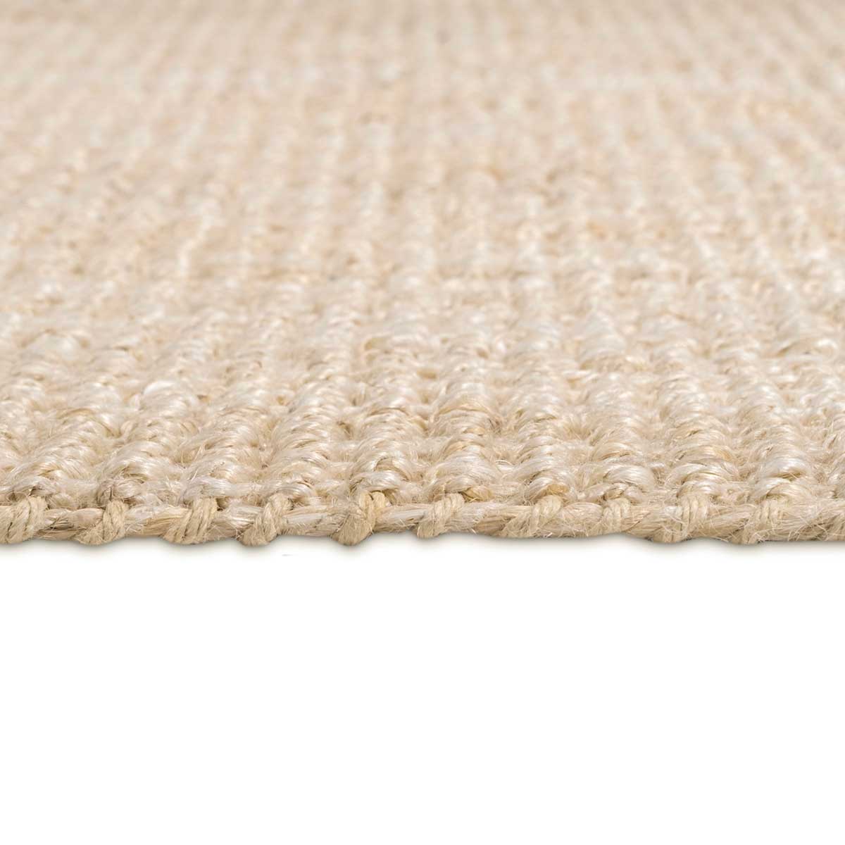 Kapoho Chunky Jute Rug - Natural Handwoven Eco-Friendly Area Rug for Living Room, Bedroom, or Outdoor Patio Decor