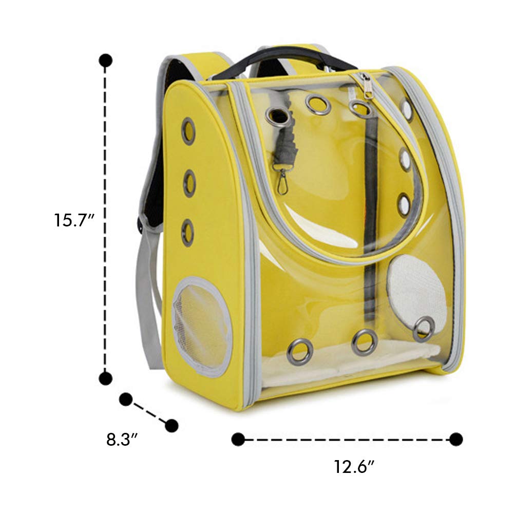 **Clear Pet Carrier Backpack for Cats & Small Dogs – Bubble Travel Backpack, Waterproof Space Capsule Carrier for Hiking, Walking & Outdoor Adventures – Blue**    *(Perfect for Air Travel, Vet Visits, and Daily Adventures with Your Pet!)*