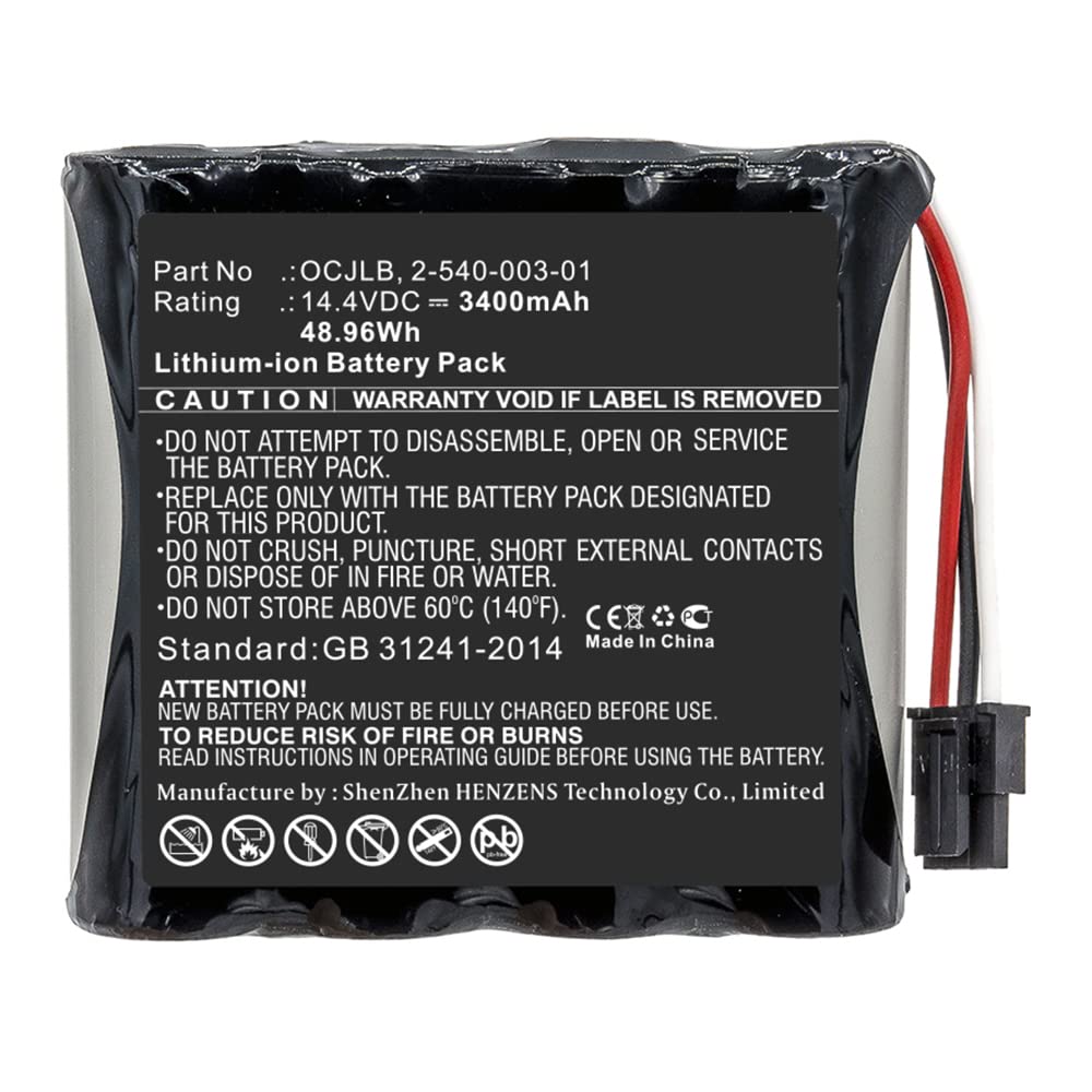 Synergy Digital 14.4V 3400mAh Li-ion Replacement Battery for Soundcast Outcast OCJ411a Speaker - High Capacity Compatible with Soundcast 2-540-003-01 - Perfect for Outdoor Parties, Camping & Portable Audio Systems