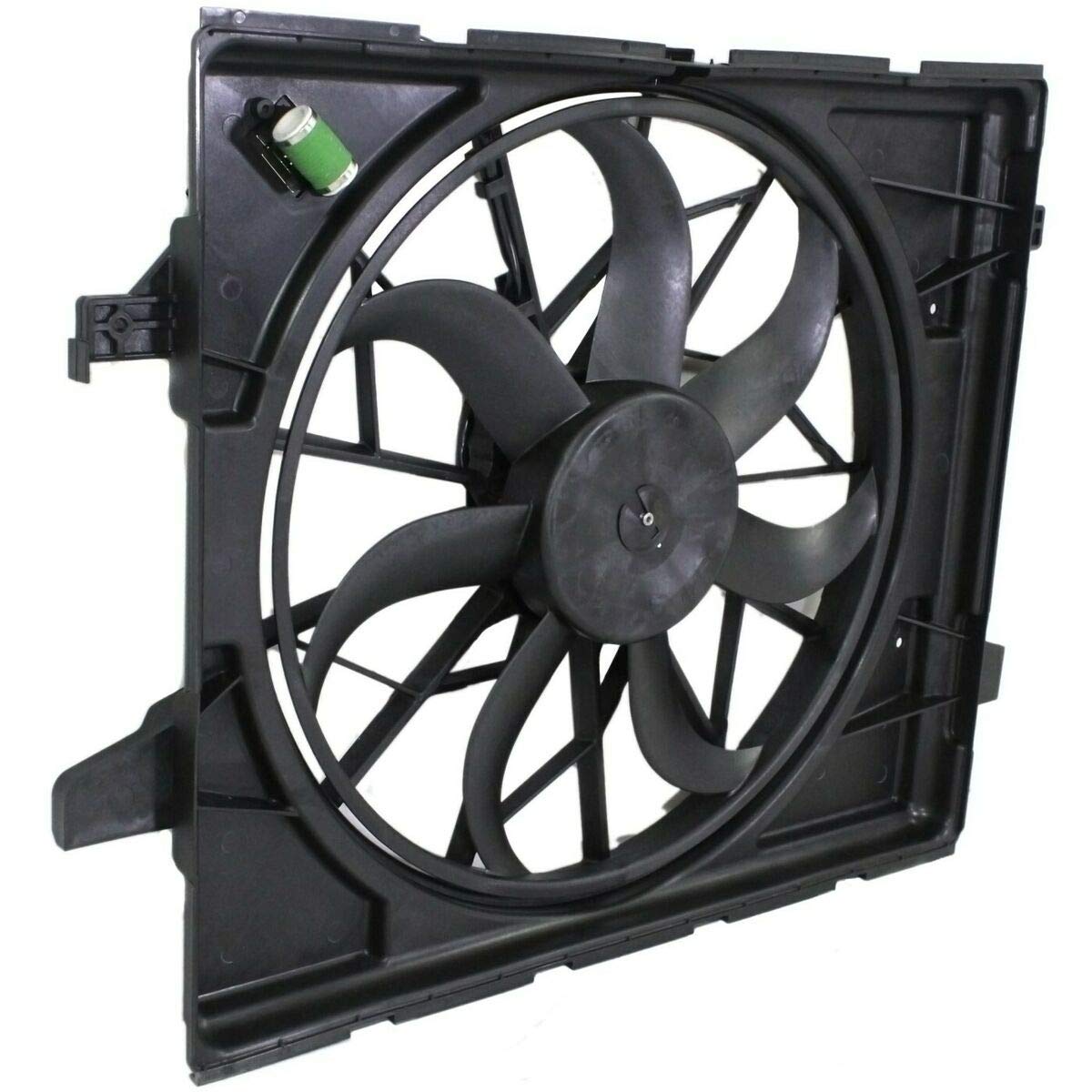 Premium Plus Radiator Cooling Fan Replacement for 2011-2016 Jeep Grand Cherokee & Dodge Durango - High Performance Cooling System Part for Off-Road & Towing Scenarios