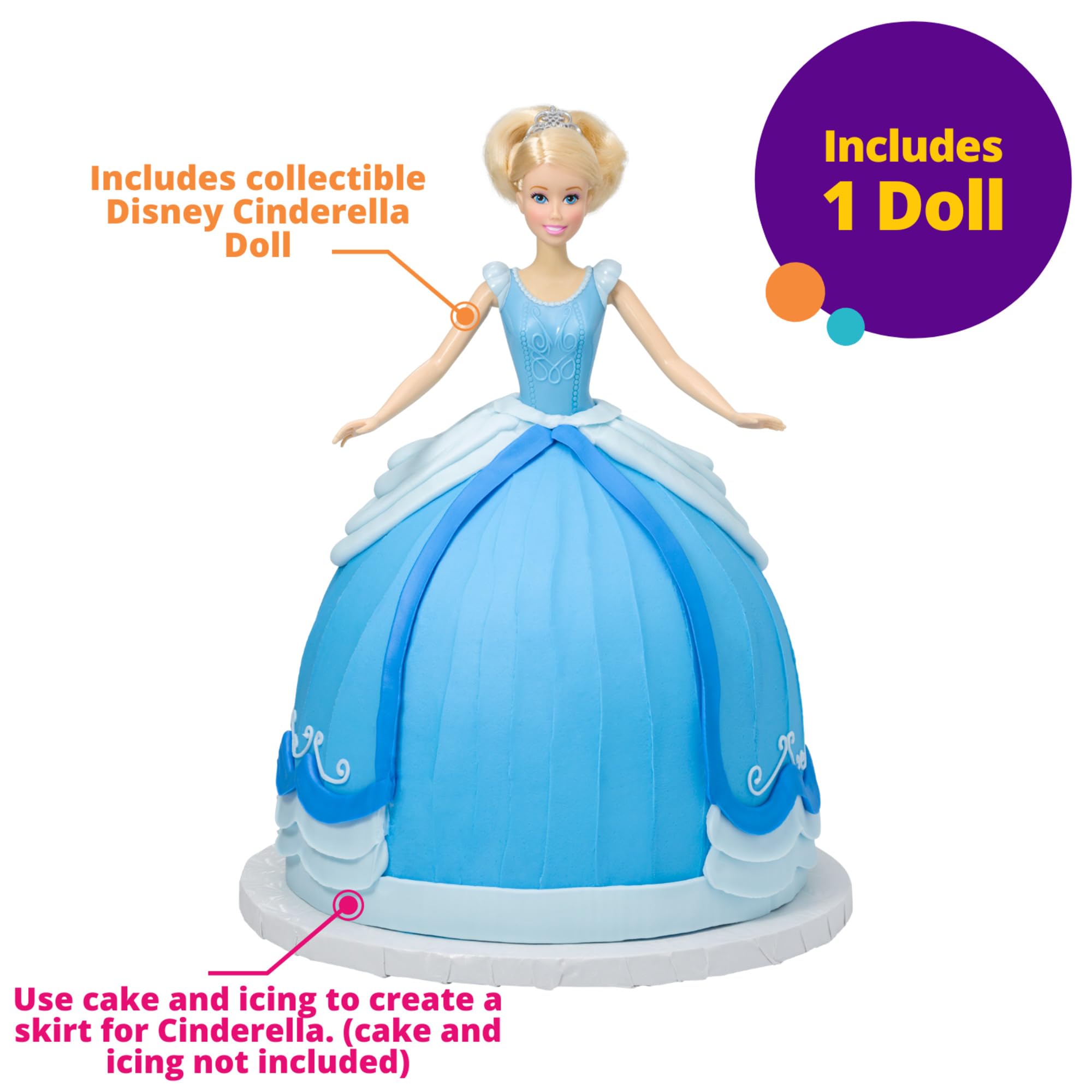 Disney Princess Cinderella Cake Topper - 11