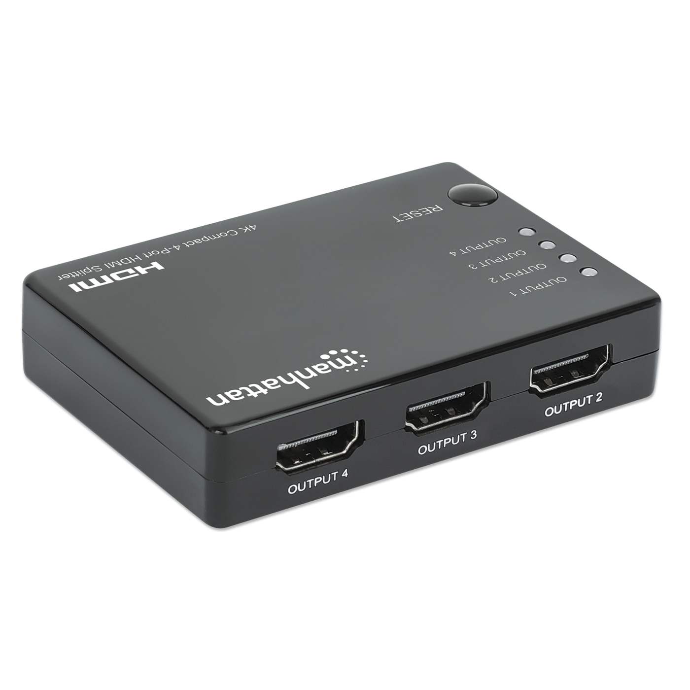 4K Ultra HD HDMI Splitter 1x4 - 4 Port HDMI Switch with High Speed 18Gbps, HDR, 3D Support for Home Theater, Gaming, and Multi-Screen Presentations