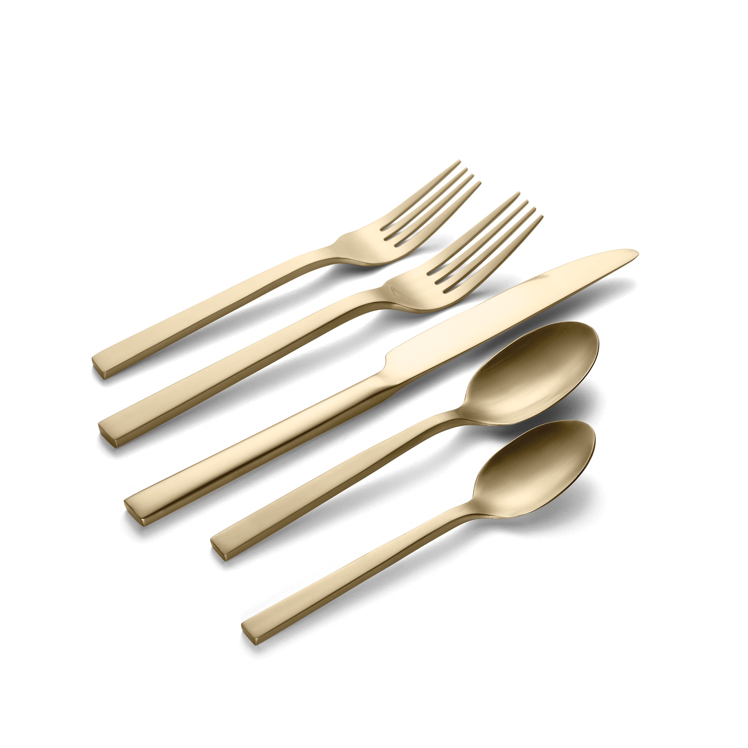 Oneida Chef's Table Champagne 20-Piece Everyday Flatware Set - 18/0 Stainless Steel Silverware for 4 - Elegant Dining & Entertaining - Perfect for Dinner Parties, Family Meals & Special Occasions