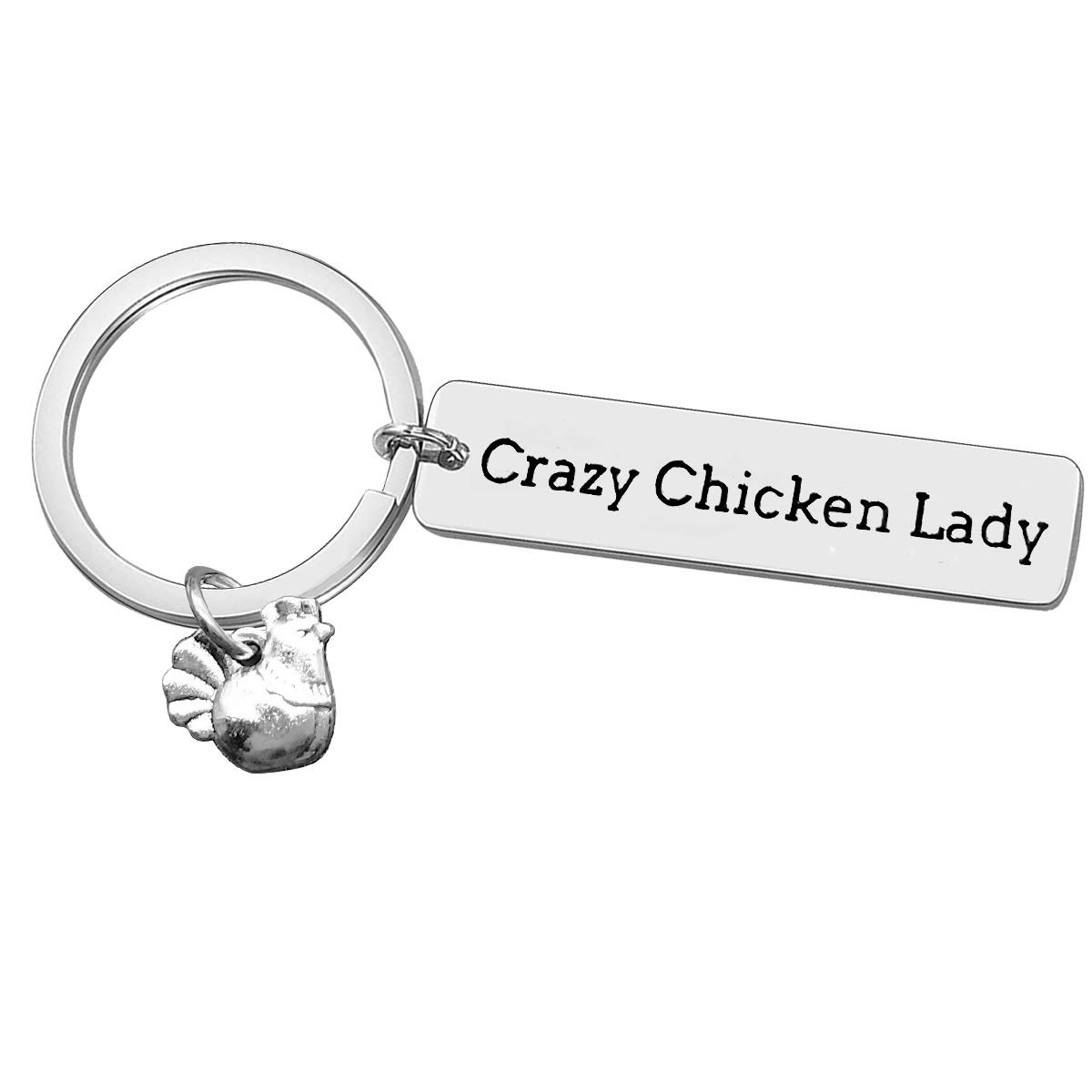 Funny Chicken Keychain Gift for Mom - Crazy Chicken Lady Present for Mother's Day, Chicken Lovers & Poultry Farmers - Perfect for Chicken Farm Wives, Girls & Hen Enthusiasts - Great for Everyday Use, Keychain Decor & Chicken-Themed Gifting