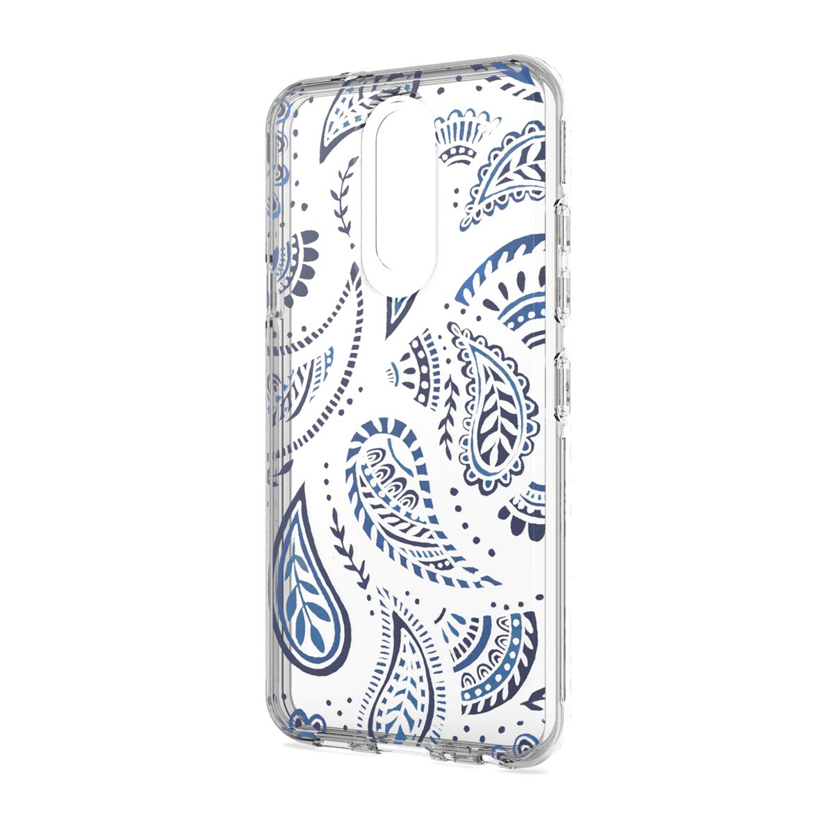 Z-GEN Slim Hybrid Clear TPU Phone Case for LG K40/Harmony 3/Xpression Plus 2 (2019) LM-X420/LG Solo LTE L423DL - Shockproof Protective Cover with AC2 Blue Totem Design - Perfect for Daily Use, Work & Outdoor Activities