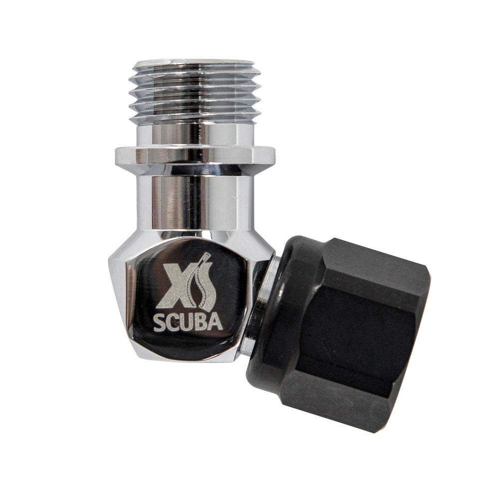 XS Scuba 110 Degree Angle Adapter for Scuba Diving Gear - Perfect for Regulator Hoses and Underwater Equipment