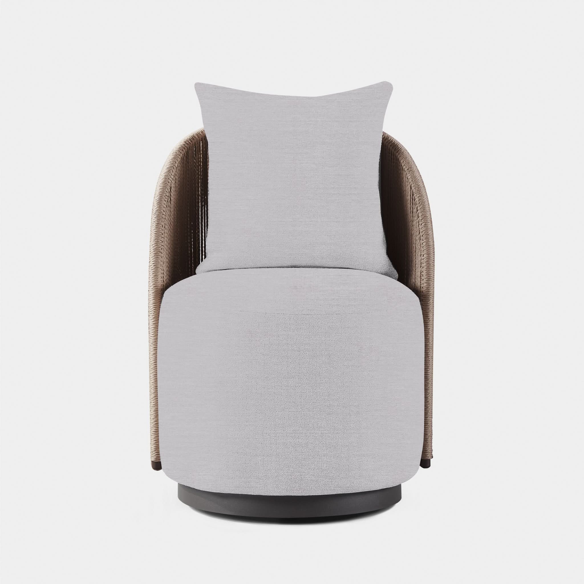 Milan Swivel Dining Chair - Modern Upholstered Kitchen Counter Stool with 360° Rotation - Perfect for Dining Room, Kitchen Island, Bar & Breakfast Nook